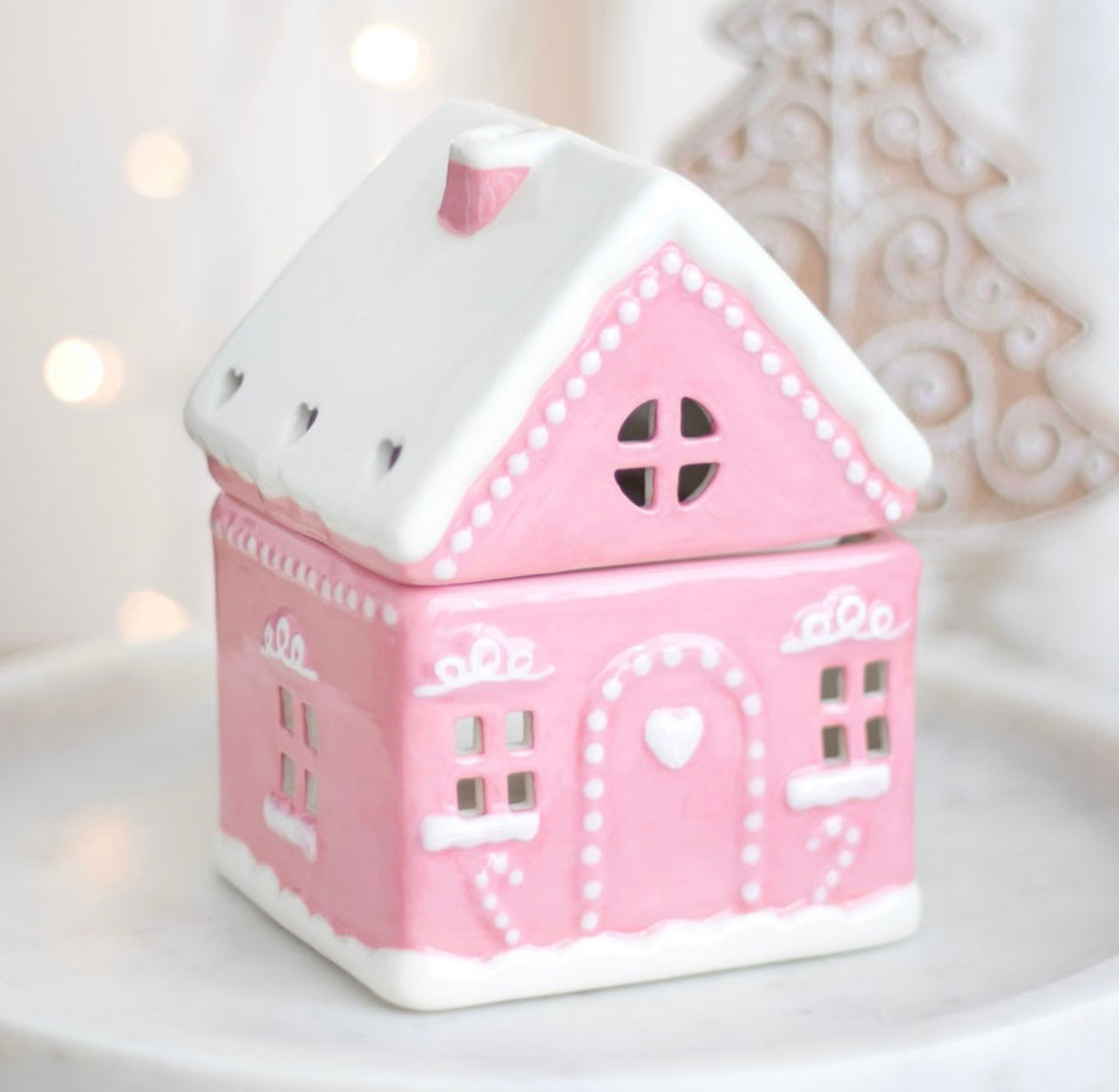 Pink Gingerbread House Burner