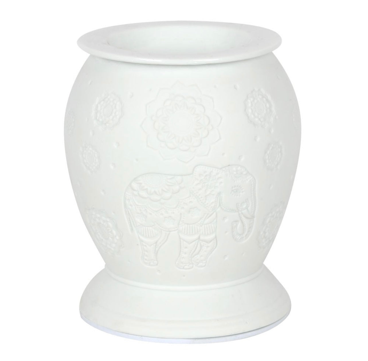 White Ceramic Elephant Electric Wax Burner