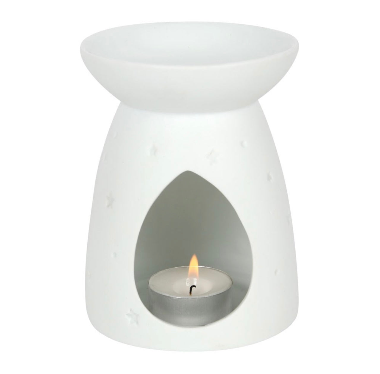 White Ceramic Angel Wings Wax Burner