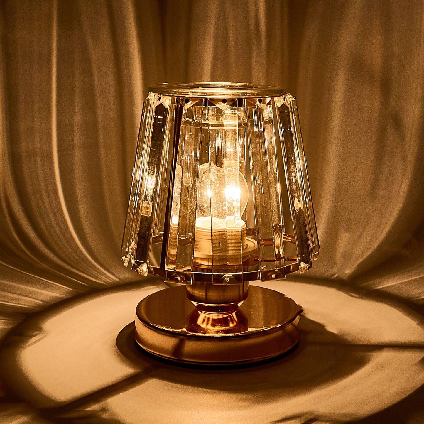 * Pre Order * Electric Wax Warmer A-Line Glass Lamp - Rose Gold