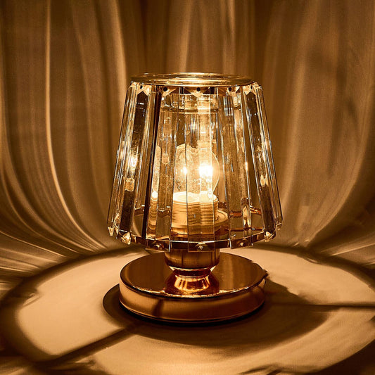 * Pre Order * Electric Wax Warmer A-Line Glass Lamp - Rose Gold