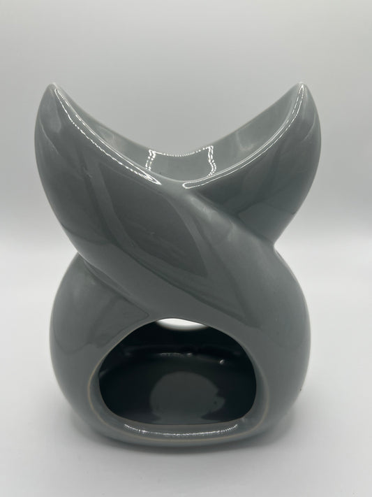 Grey Ceramic Twisted Burner